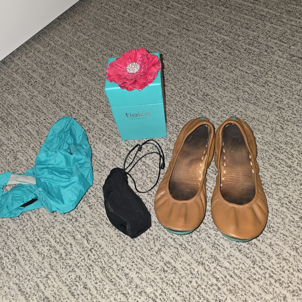 Tieks, Size 9, Chestnut